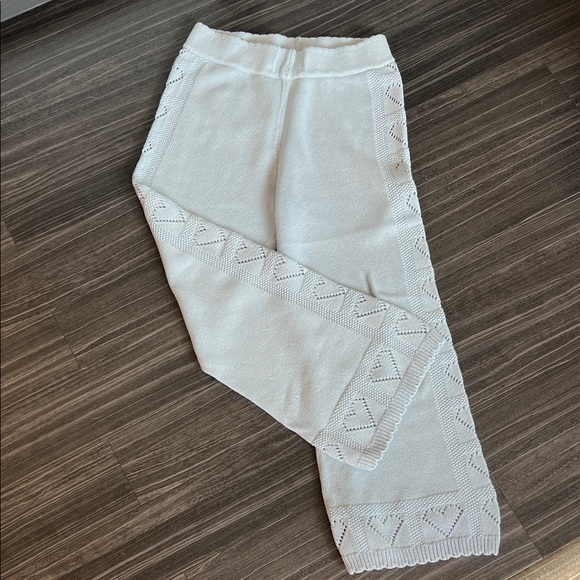 LoveShackFancy Blur Crochet Heart Toro Pant - Picture 4 of 12